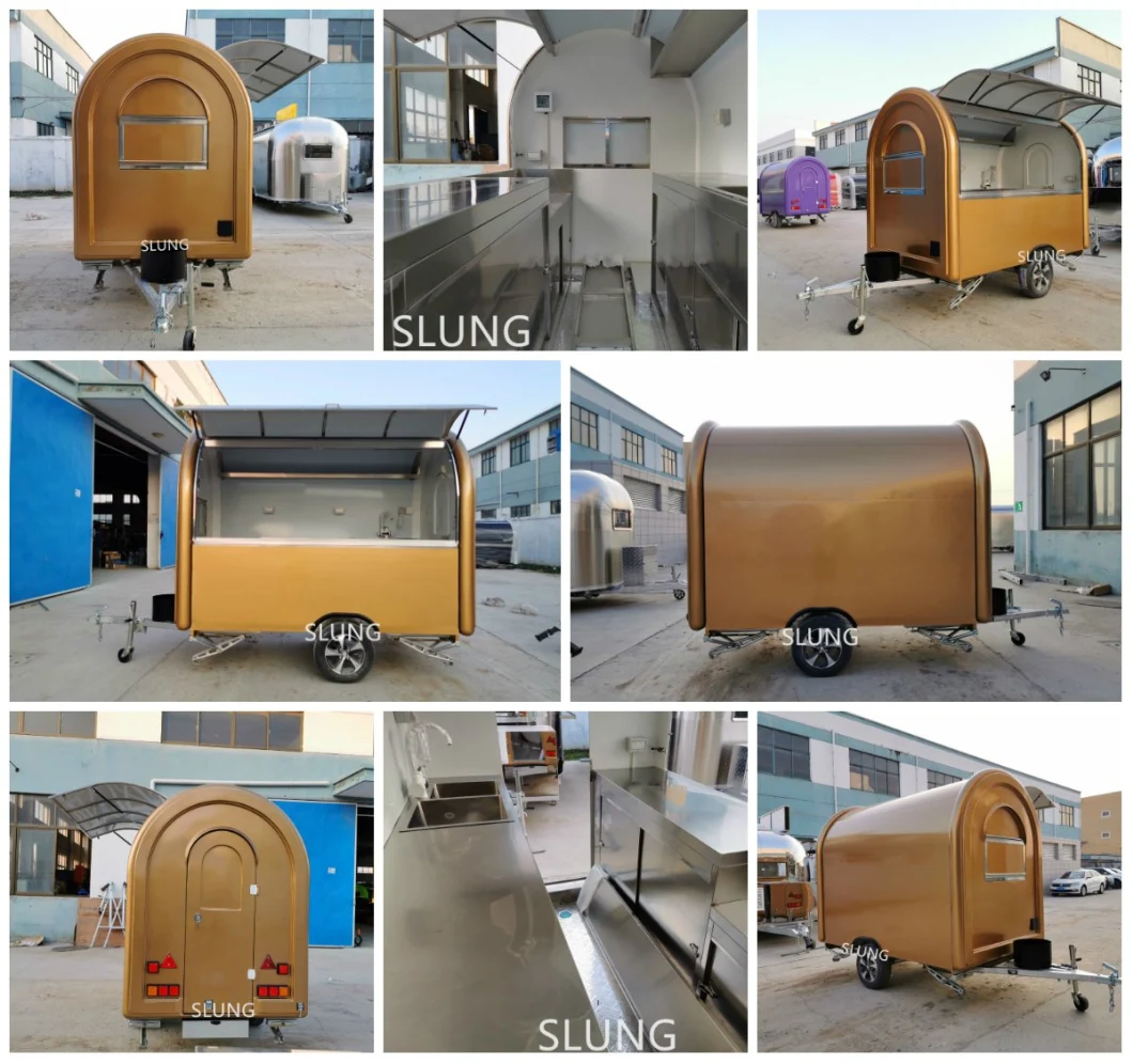 Hot Sale Hamburger Mobile Food Cart, Airstream Caravan Food Truck, Airstream Food Trailer