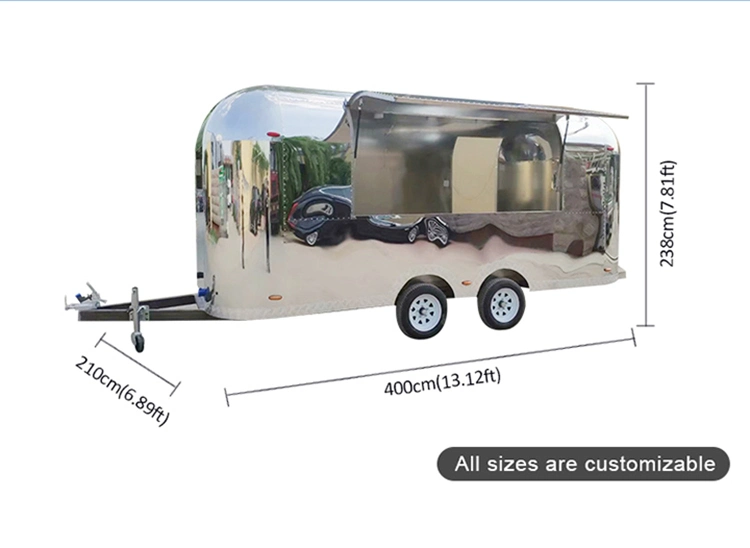 Airstream Vending Hot Dog Cart Mobile Food Van Food Trailer