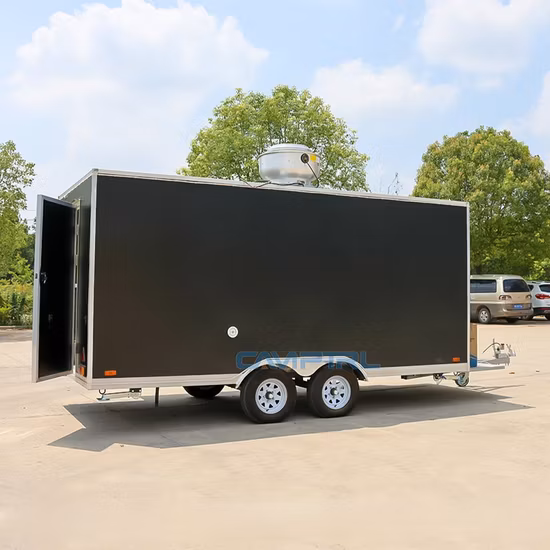Custom Street Retro Concession Trailer Mobile Fast Food Kitchen