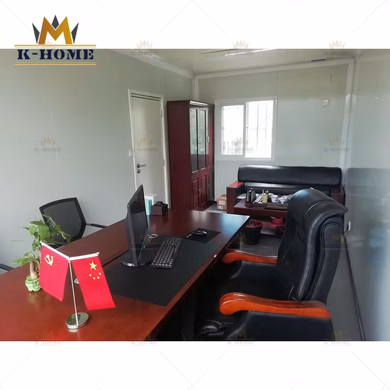 20 FT Luxury Steel Mobile Prefab Portable Modern Flat Pack Modular Container Office for Sale