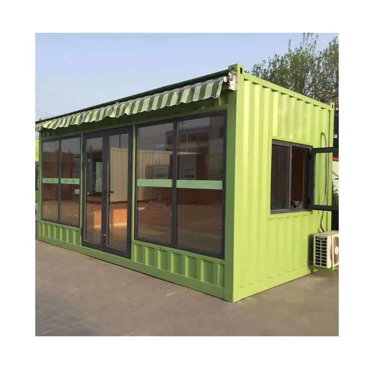 Container House Room Mobile Food Coffee Shop with Customized Window Door