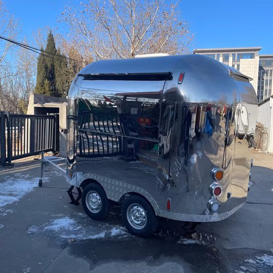 Ce Certification Popular Mobile Coffee Fast Ice Cream Airstream Food Trailer