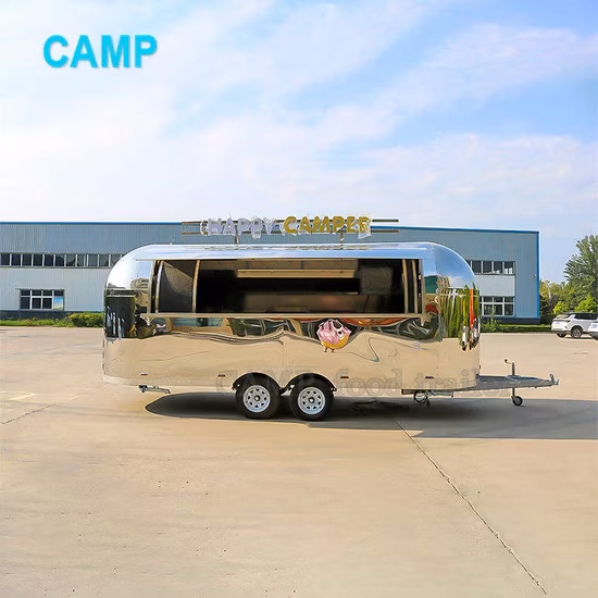 Mobile Airstream Food Truck Camping Trailer for Sale